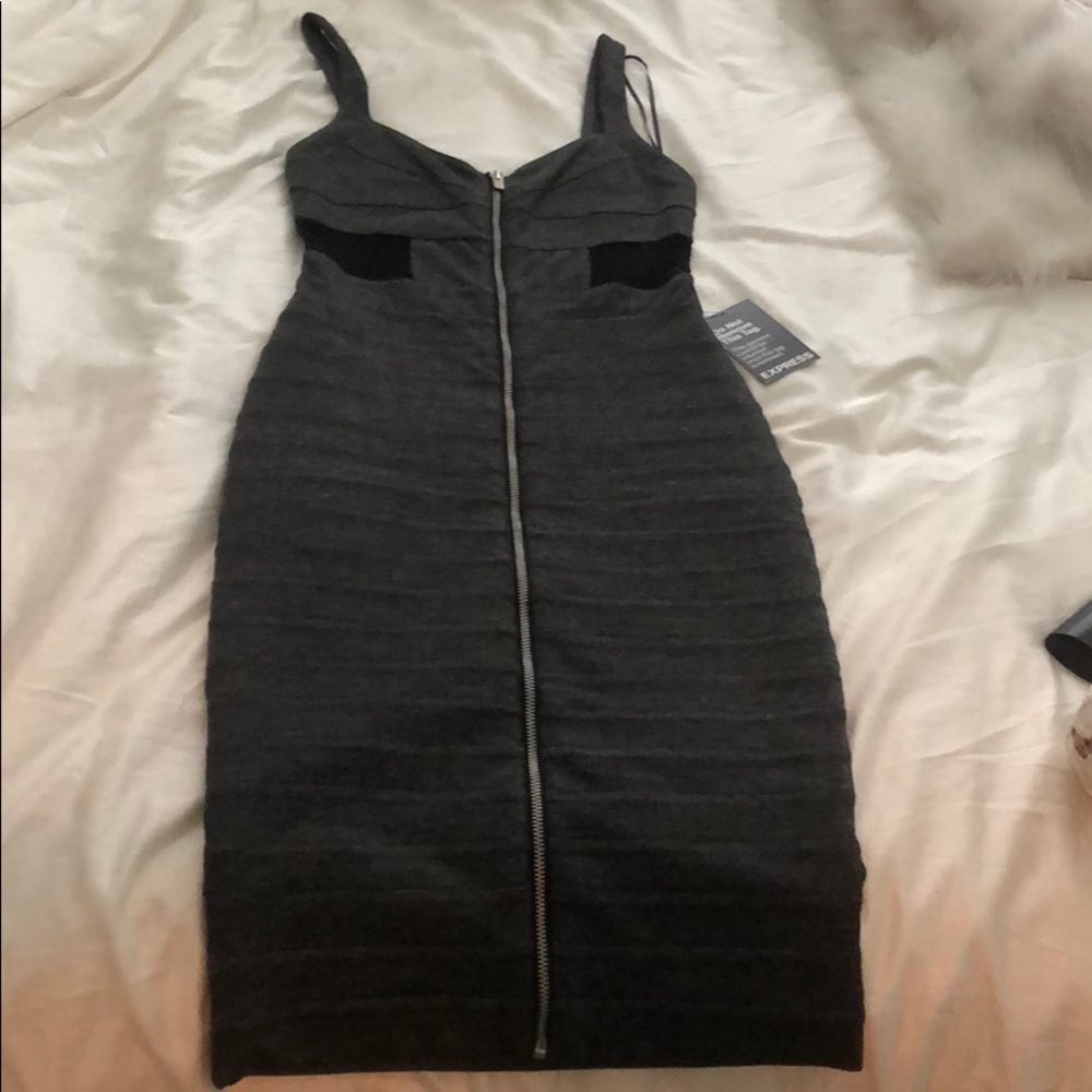 Express Bandage Zip up dress